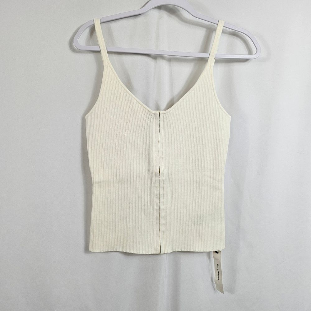 NWT Reformation Eloise Cotton Sweater Tank in Flor Di Latte - Size L